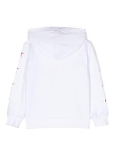 goldengoosekids Golden Goose Kids Hoodie met sterrenprint - Wit