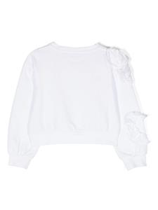 missblumarine Miss Blumarine Sweater verfraaid met kristallen - Wit