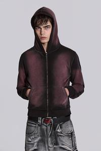 Jaded Man Deep Red Fade Mini Monster Hoodie