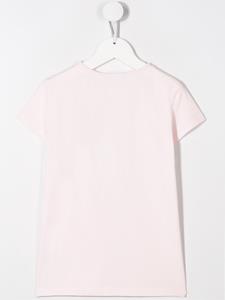 lanvinenfant Lanvin Enfant T-shirt met gepailletteerd logo - Roze