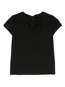 missblumarine Miss Blumarine T-shirt met stras - Zwart