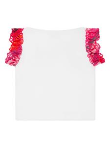 puccijunior PUCCI Junior T-shirt met logo - Wit