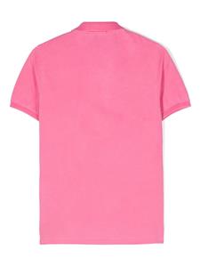 stoneislandjunior Stone Island Junior Katoenen poloshirt met Compass-patroon - Roze