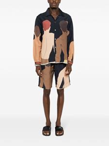 amirslama Amir Slama Shorts met grafische print - Zwart