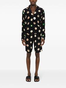 amirslama Amir Slama Shorts met stippen - Zwart