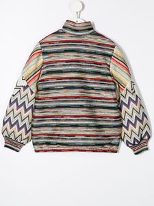 missonikids Missoni Kids Bomberjack met gebreid detail - Rood