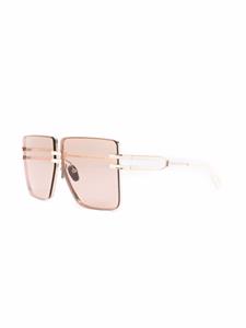 Balmain Eyewear Zonnebril met oversized montuur - Beige