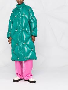 philippplein Philipp Plein Gewatteerde jas - Groen