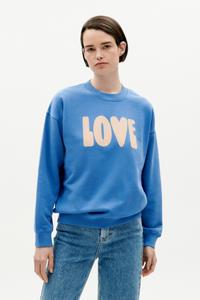 Thinking MU Damen vegan Sweatshirt Liebe Blau