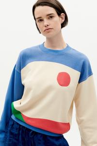 Thinking MU Damen vegan Sweatshirt Abstrakt Roh