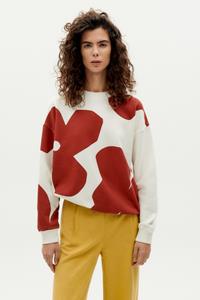 Thinking MU Damen vegan Schmetterling Blumen Sweatshirt