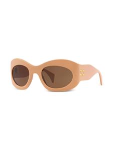guccieyewear Gucci Eyewear Zonnebril met ovalen montuur - Roze