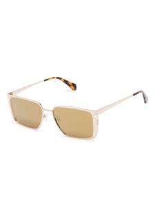 off-whiteeyewear Off-White Eyewear Yoder zonnebril met rechthoekig montuur - Goud