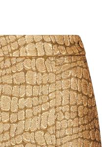 tomford TOM FORD Rok met krokodillenjacquard - Goud