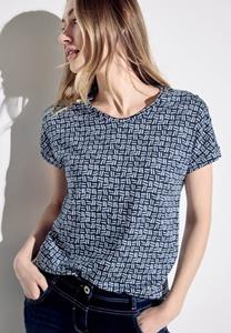 Cecil Kurzarmshirt TOS Button T-shirt With Minima