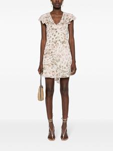 rotatebirgerchristensen ROTATE BIRGER CHRISTENSEN Mini-jurk met luipaardprint - Beige