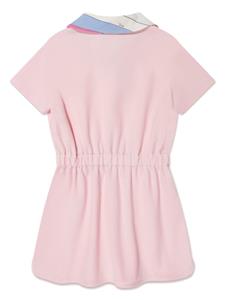 PUCCI Junior Katoenen jurk met contrasterende kraag - Roze