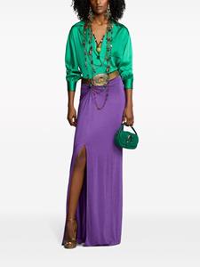 ralphlaurencollection Ralph Lauren Collection Zijden blouse met stretch - Groen