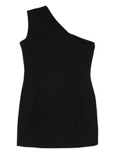 Balmain Asymmetrische mini-jurk - Zwart