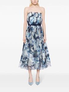 sachin&babi Sachin & Babi Marni midi-jurk met abstracte print - Blauw