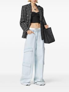 Versace Cargo jeans met wijde pijpen - Blauw