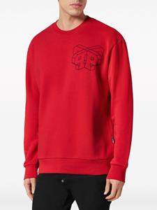 philippplein Philipp Plein Katoenen sweater met print - Rood