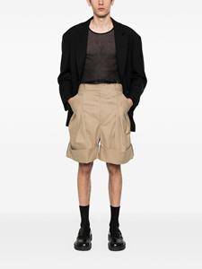 maisonmargiela Maison Margiela Skater shorts met plooidetail - Beige