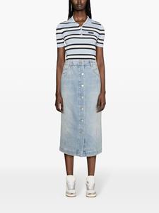 Moncler button-up denim midi skirt - Blauw