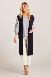 IN FRONT CAMILLE LONG KNIT VEST 14651 591 (Navy 591)