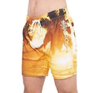 Crosshatch Beach Dream Sunset-zwemshort voor heren S oranje