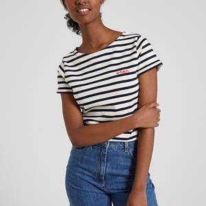 MAISON LABICHE Gestreept marine T-shirt COLOMBIER AMOUR