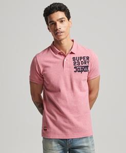 Superdry Mannen Superstate Poloshirt Roze
