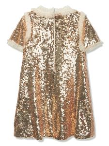 needle&threadkids NEEDLE & THREAD KIDS Jurk met pailletten - Goud