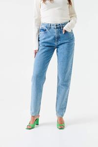 Kuyichi Damen vegan Mom Jeans Loose Tapered Nora Heritage Blau