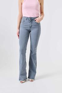 Kuyichi Damen vegan Flare Jeans Lisette Hellgrau