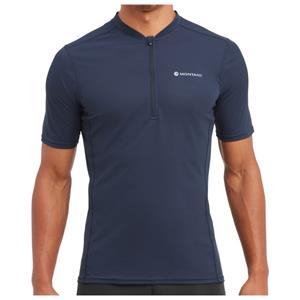 Montane  Dart Nano Zip T-Shirt - Sportshirt, blauw
