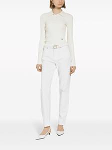 dolce&gabbana Dolce & Gabbana Polotop met logoplakkaat - Wit