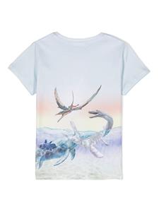 Molo T-shirt met logoprint - Blauw