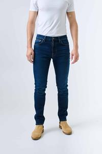 Nudie Jeans Herren vegan Jeans Slim Tapered Fit Lean Dean New Ink Blau