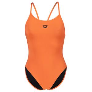 Arena  Women's Swimsuit Lace Back Solid - Badpak, oranje