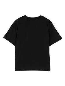 msgmkids MSGM Kids Katoenen T-shirt met tekst - Zwart