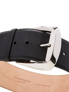 alexandermcqueen Alexander McQueen Riem met geometrische gesp - Zwart