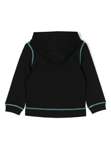 stellamccartneykids Stella McCartney Kids T-shirt met contrasterend logo - Zwart