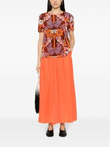 P.A.R.O.S.H. Flared midi-rok - Oranje