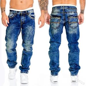 Mille Men's Plus Size Fashionable Casual Straight Hip Hop Jeans