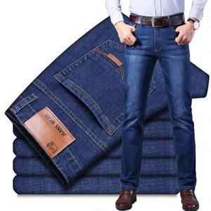 WTEMPO Autumn Jeans Men's Thin Straight-leg Trousers Loose Stretch Men's Trousers