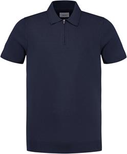 Pure Path Knitted Short Sleeve Polo Half Zip