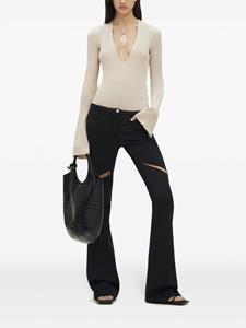 Courrèges Ribgebreide body - Beige