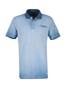 Lerros Heren polo 2433250- 448 storm blue