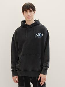 TOM TAILOR Denim Hoodie Oversized Hoodie mit Print